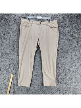 J. Hilburn Pants Mens 40x27 SLL Tan Mid Rise Slim Fit *Read*